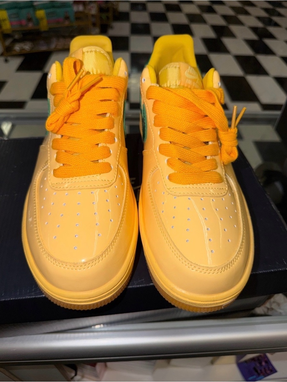 Nike Bright Orange Low-Top Sneakers